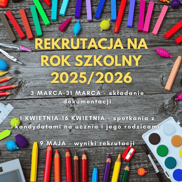 Rekrutacja na&nbsp;rok szkolny 2025/26
